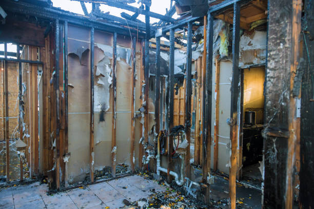 Professional Fire Damage Restoration technician working in Hutto, TX